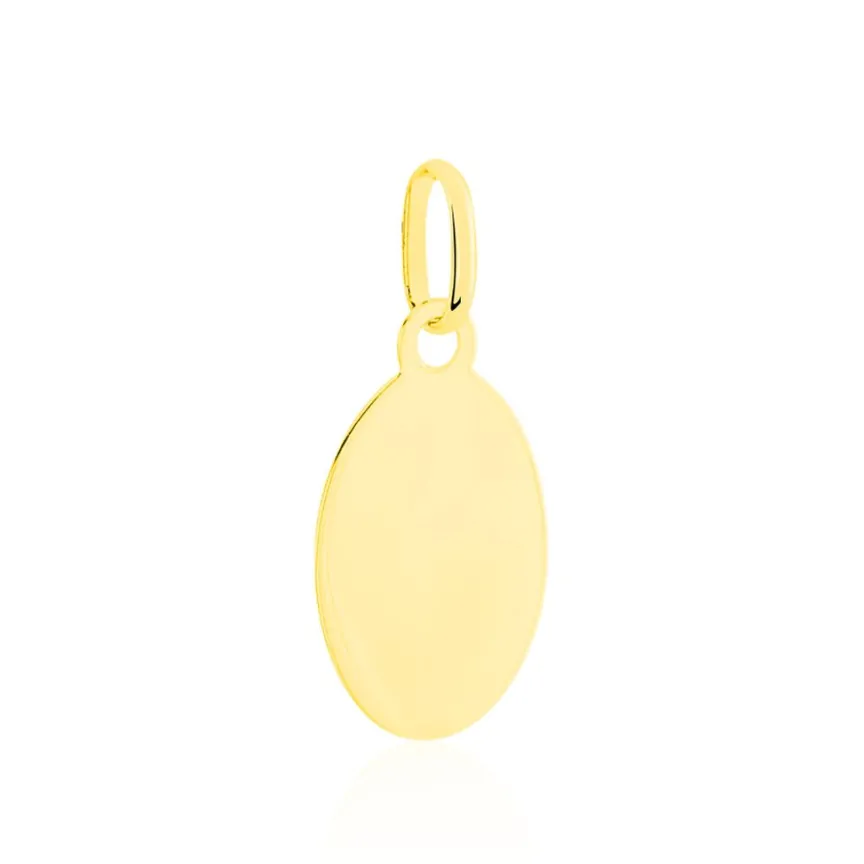 Pendentif Vierge Ovale Or Bicolore-Histoire d'Or