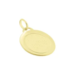 Histoire d'Or Pendentif Vierge Ovale Or Jaune
