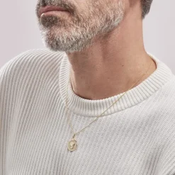 Pendentif Vierge Rond Or Jaune-Histoire d'Or Online