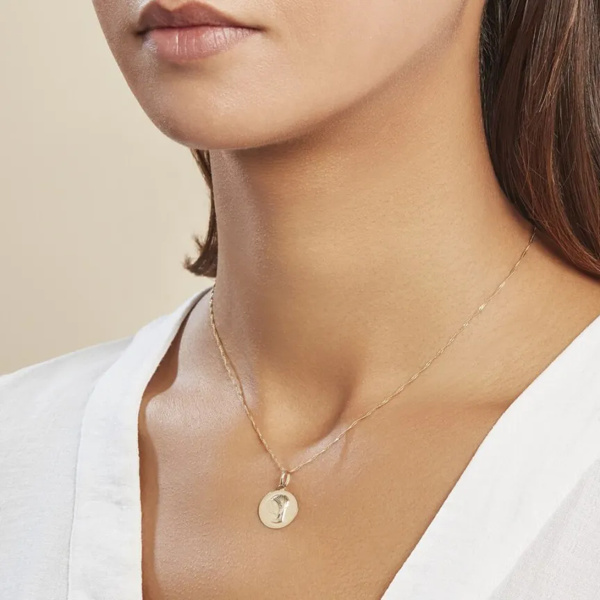 Pendentif Vierge Rond Or Jaune-Histoire d'Or Discount