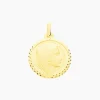 Pendentif Vierge Rond Strie Or Jaune-Histoire d'Or Sale