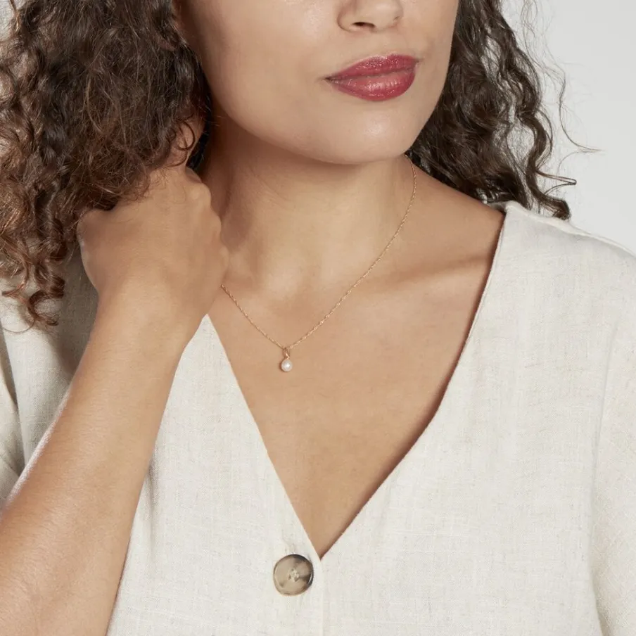 Histoire d'Or Pendentif Yoela Or Jaune Perle De Culture