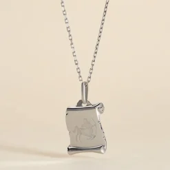 Pendentif Zodiaque Parchemin Argent Blanc-Histoire d'Or Online