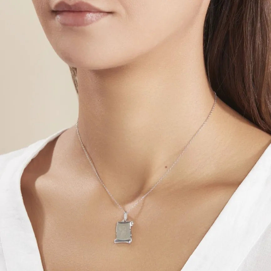 Pendentif Zodiaque Parchemin Argent Blanc-Histoire d'Or Discount