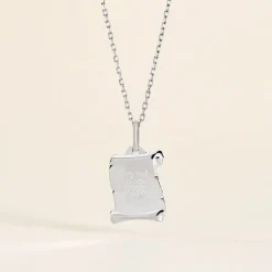 Pendentif Zodiaque Parchemin Argent Blanc-Histoire d'Or