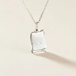 Pendentif Zodiaque Parchemin Argent Blanc-Histoire d'Or Outlet