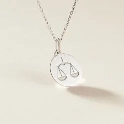 Pendentif Zodiaque Rond Argent Blanc-Histoire d'Or Online