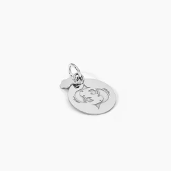 Histoire d'Or Pendentif Zodiaque Rond Argent Blanc