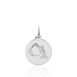 Pendentif Zodiaque Rond Argent Blanc-Histoire d'Or Clearance
