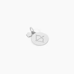 Pendentif Zodiaque Rond Argent Blanc-Histoire d'Or Discount