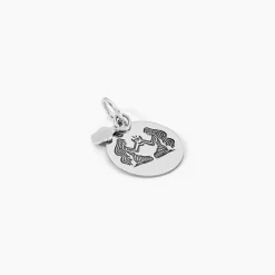 Pendentif Zodiaque Rond Argent Blanc-Histoire d'Or Clearance