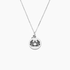 Pendentif Zodiaque Rond Argent Blanc-Histoire d'Or Clearance