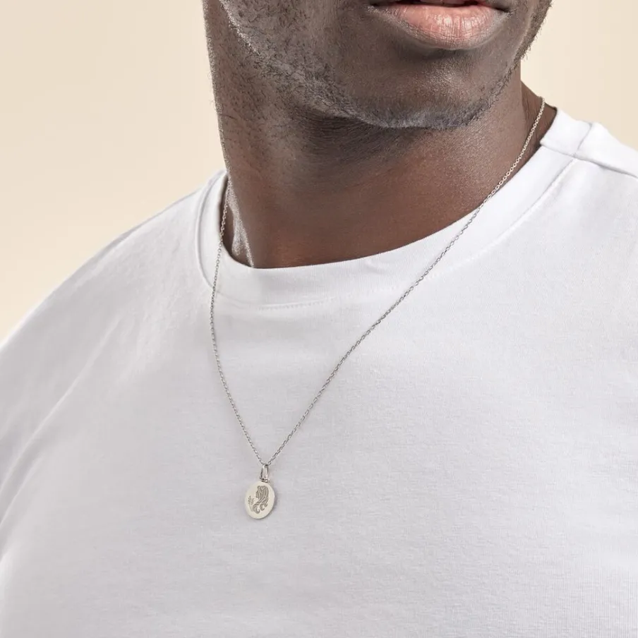Histoire d'Or Pendentif Zodiaque Rond Argent Blanc