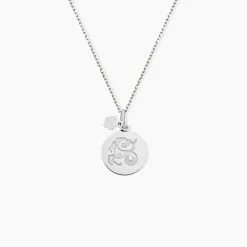 Pendentif Zodiaque Rond Argent Blanc-Histoire d'Or Sale