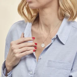 Pendentif Zodiaque Rond Argent Blanc-Histoire d'Or Sale