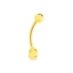 Histoire d'Or Piercing De Nombril Jan Or Jaune Oxyde De Zirconium