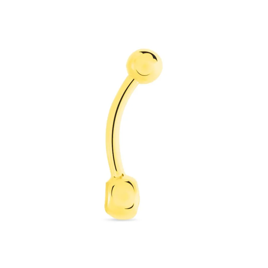 Histoire d'Or Piercing De Nombril Jan Or Jaune Oxyde De Zirconium