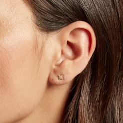 Piercing D'oreille Unitaire Geronimo Or Jaune Oxyde De Zirconium-Histoire d'Or Sale