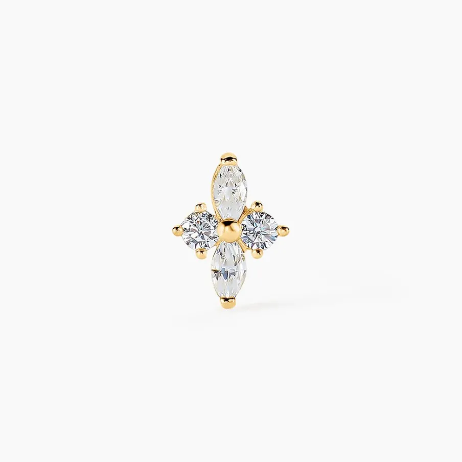 Histoire d'Or Piercing D'oreille Unitaire Eugênia Or Jaune Oxyde De Zirconium