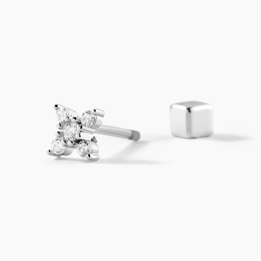 Piercing D'oreille Unitaire Argent Galihya Oxydes De Zirconium-Histoire d'Or Discount