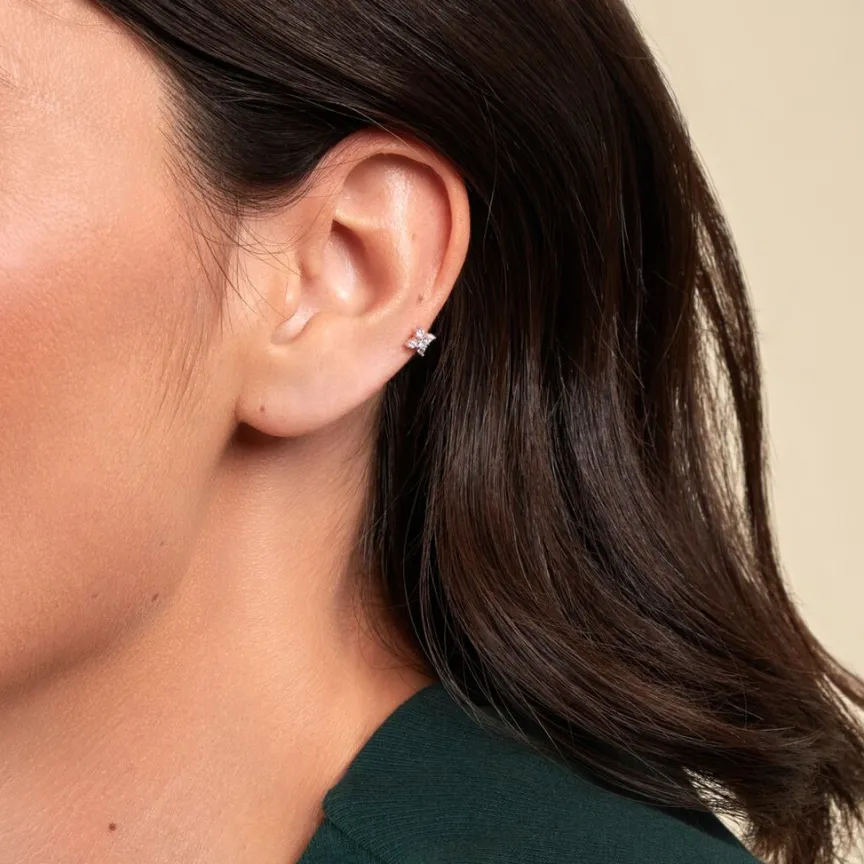 Piercing D'oreille Unitaire Argent Galihya Oxydes De Zirconium-Histoire d'Or Discount