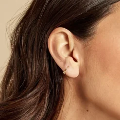 Piercing D'oreille Unitaire Dervila Or Jaune Oxyde De Zirconium-Histoire d'Or New