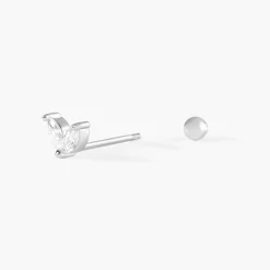 Piercing D'oreille Unitaire Argent Blanc Enyo Oxyde De Zirconium-Histoire d'Or Online