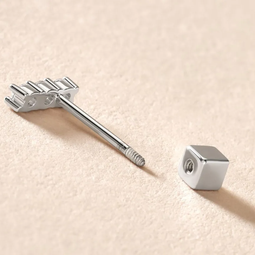 Piercing D'oreille Unitaire Argent Gauri Oxyde De Zirconium-Histoire d'Or Sale