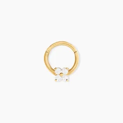 Histoire d'Or Piercing Fu Or Jaune Oxyde De Zirconium