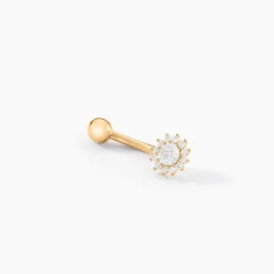 Histoire d'Or Piercing Llyr Or Jaune Oxyde De Zirconium