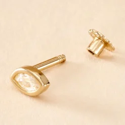 Histoire d'Or Piercing Mix And Match Or Jaune Oxyde De Zirconium