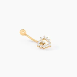Histoire d'Or Piercing Norris Or Jaune Oxyde De Zirconium
