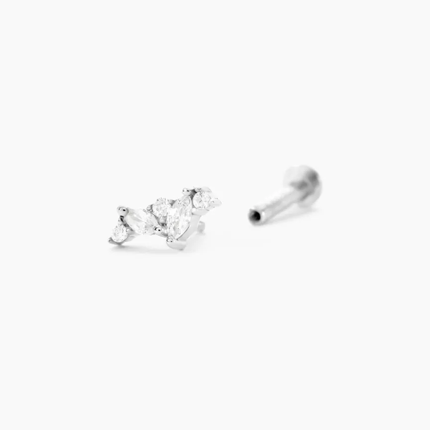 Piercing Odyle Argent Blanc Oxyde De Zirconium-Histoire d'Or Hot