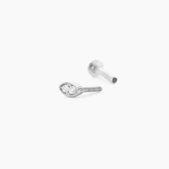 Histoire d'Or Piercing Oliviana Argent Blanc Oxyde De Zirconium