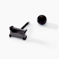 Histoire d'Or Piercing Oruro Acier Noir Oxyde De Zirconium