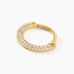 Histoire d'Or Piercing Septum Bettris Acier Jaune Oxyde De Zirconium