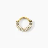 Histoire d'Or Piercing Septum Bettris Acier Jaune Oxyde De Zirconium