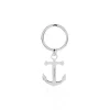 Porte Clefs Pamelia Acier Blanc-Histoire d'Or New
