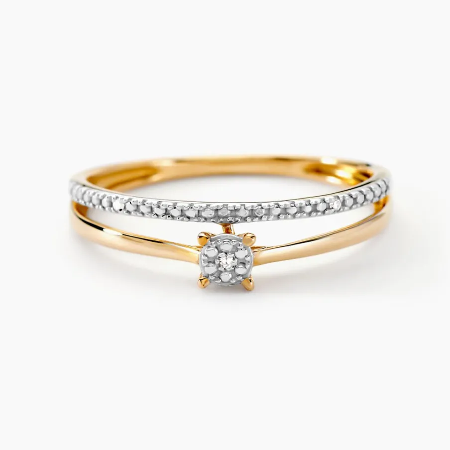 Histoire d'Or Solitaire Accompagne Marjani Or Jaune Diamant