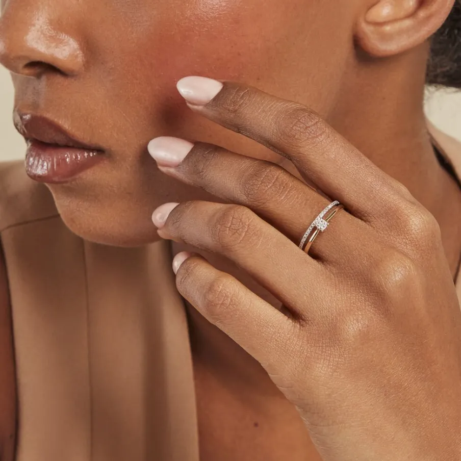 Histoire d'Or Solitaire Accompagne Marjani Or Jaune Diamant