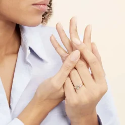 Histoire d'Or Solitaire Laetitienne Or Jaune Topaze Oxydes