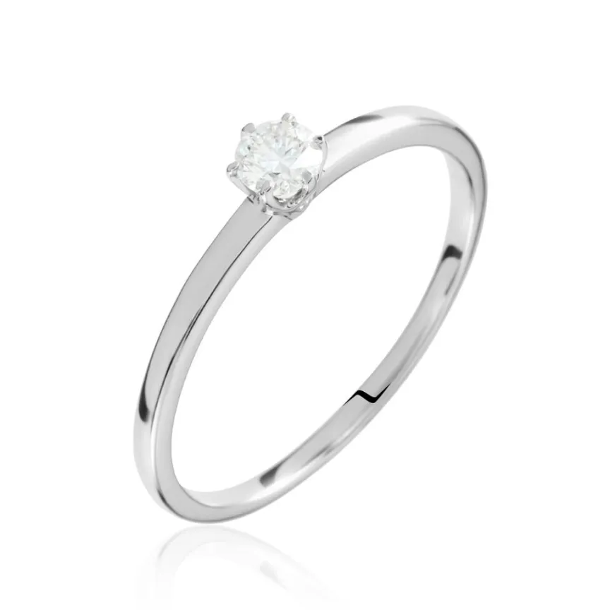 Solitaire Natalia Pl Platine Blanc Diamant-Histoire d'Or Hot