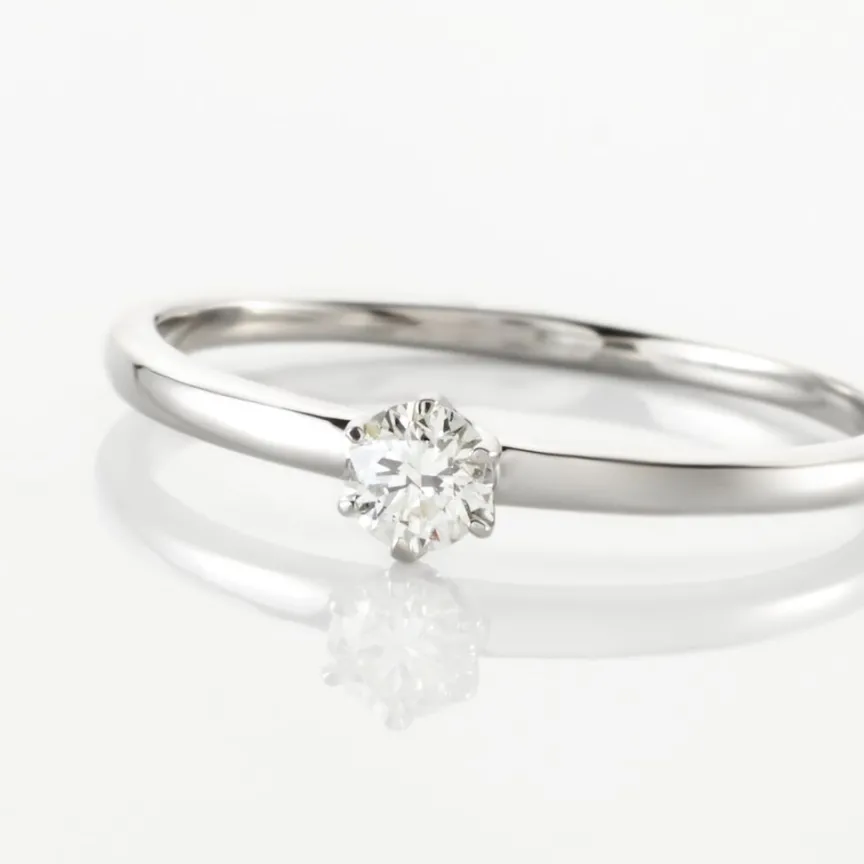 Solitaire Natalia Pl Platine Blanc Diamant-Histoire d'Or Hot