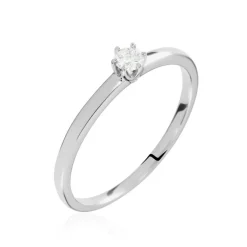 Histoire d'Or Solitaire Natalia Platine Blanc Diamant