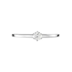 Histoire d'Or Solitaire  Natalia Platine Blanc Diamant