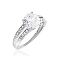 Histoire d'Or Solitaire De Zirconium