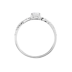 Histoire d'Or Solitaire Or Blanc Sevastiane Oxyde De Zirconium