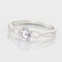 Histoire d'Or Solitaire Or Blanc Sevastiane Oxyde De Zirconium