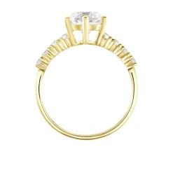 Histoire d'Or Solitaire Or Jaune Rachile Oxyde