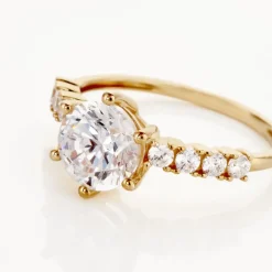 Histoire d'Or Solitaire Or Jaune Rachile Oxyde